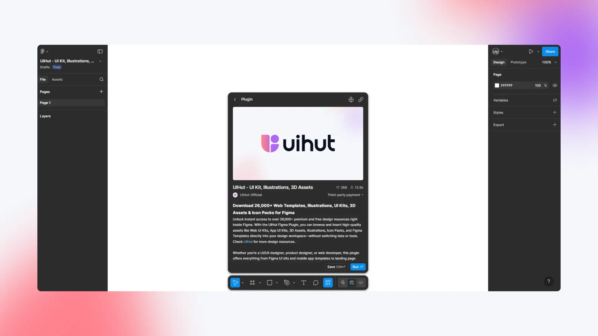 Screenshot 3 of UIHut Figma Plugin