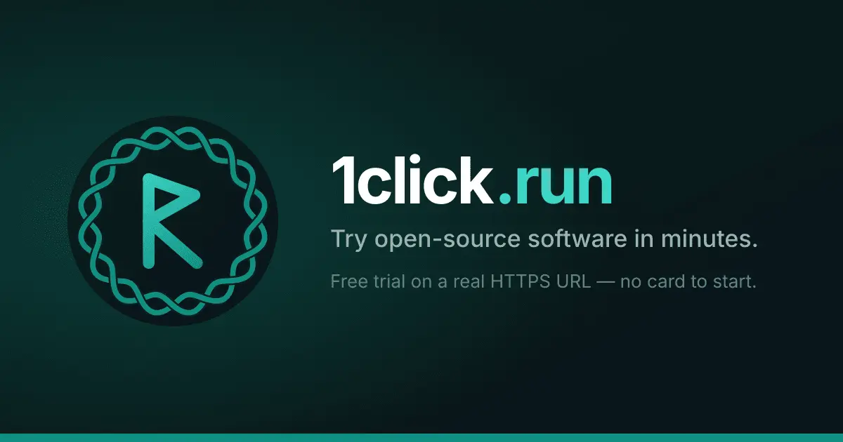 Screenshot 1 of 1click.run