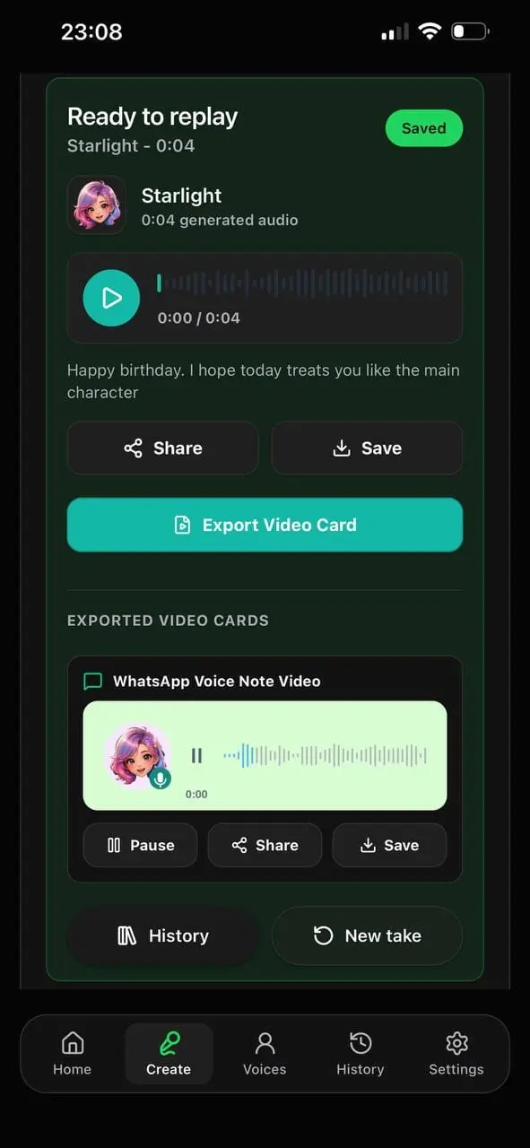 Screenshot 3 of Echo - Mobile AI Voice Changer