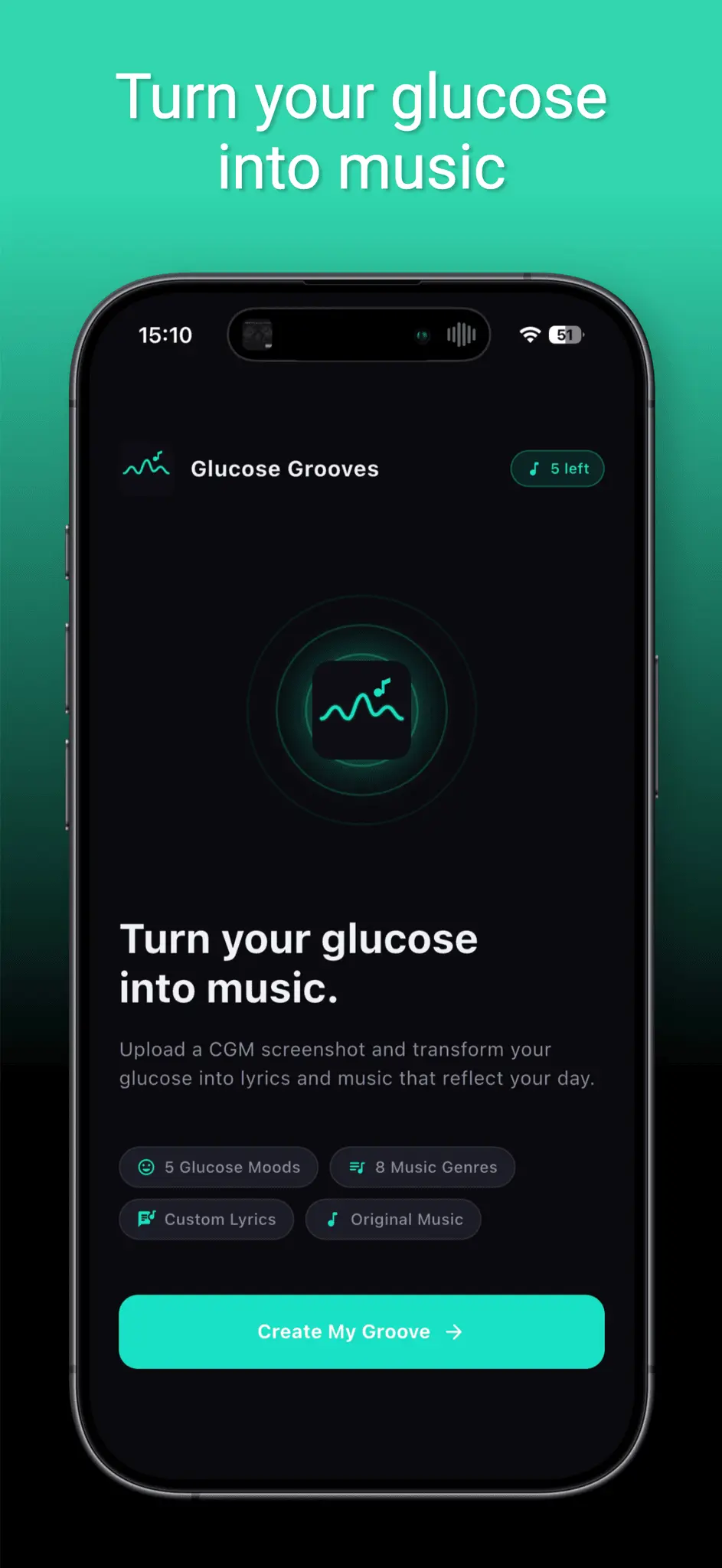 Screenshot 1 of Glucose Grooves