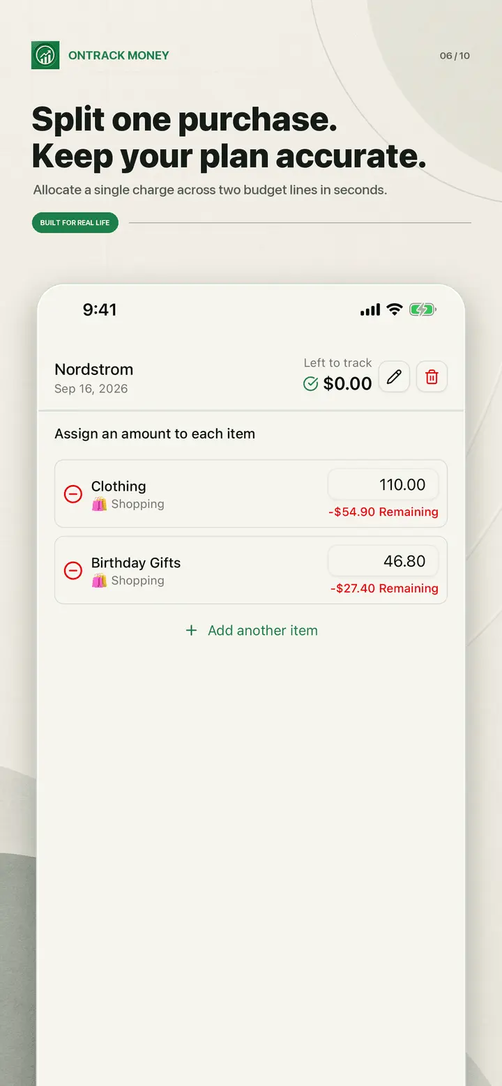 Screenshot 3 of OnTrack Money
