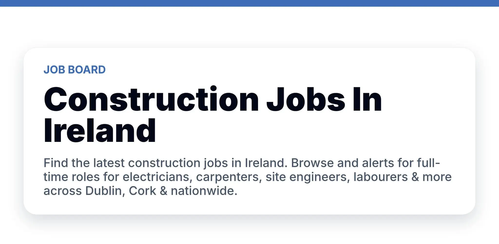 Screenshot 1 of Irish Construction Jobs