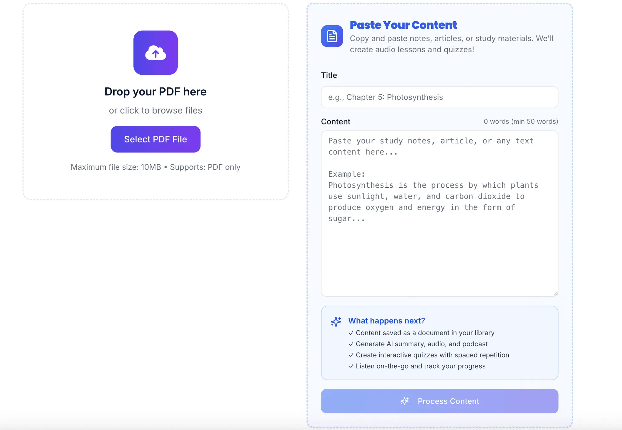 Screenshot 3 of VoiceBrief.io