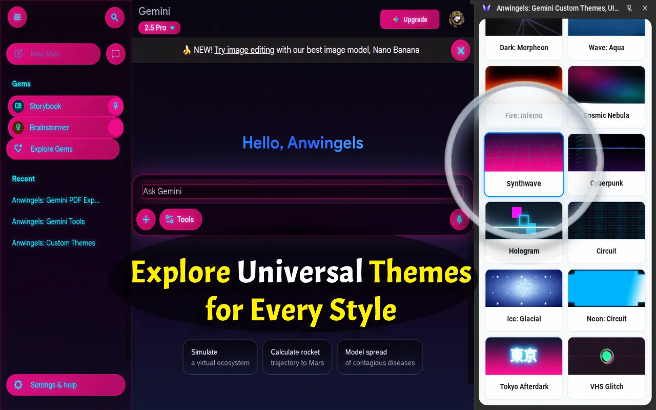 Screenshot 1 of Anwingels: Premium Themes, Live Editor