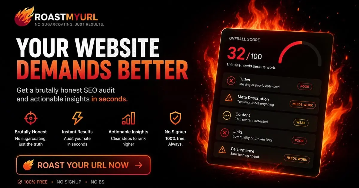 Screenshot 1 of RoastMyUrl