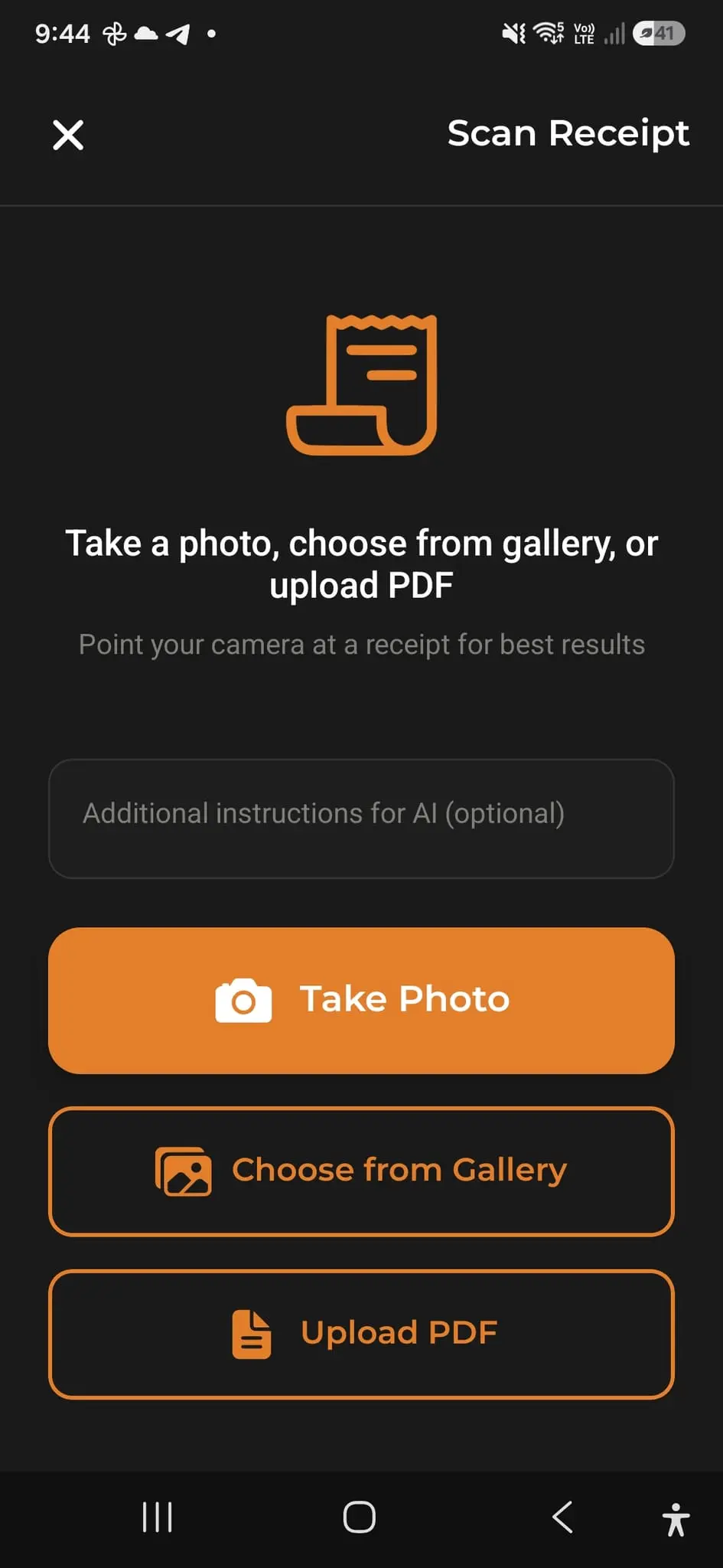 Screenshot 3 of AI Budget Assistant