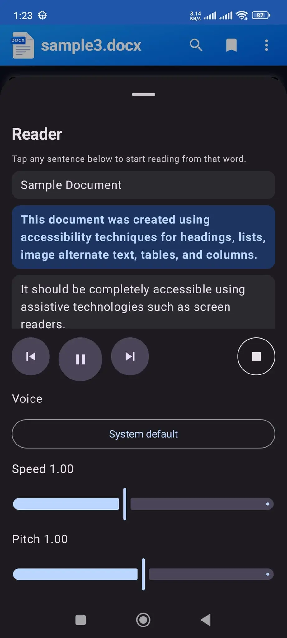 Screenshot 10 of Docx Viewer