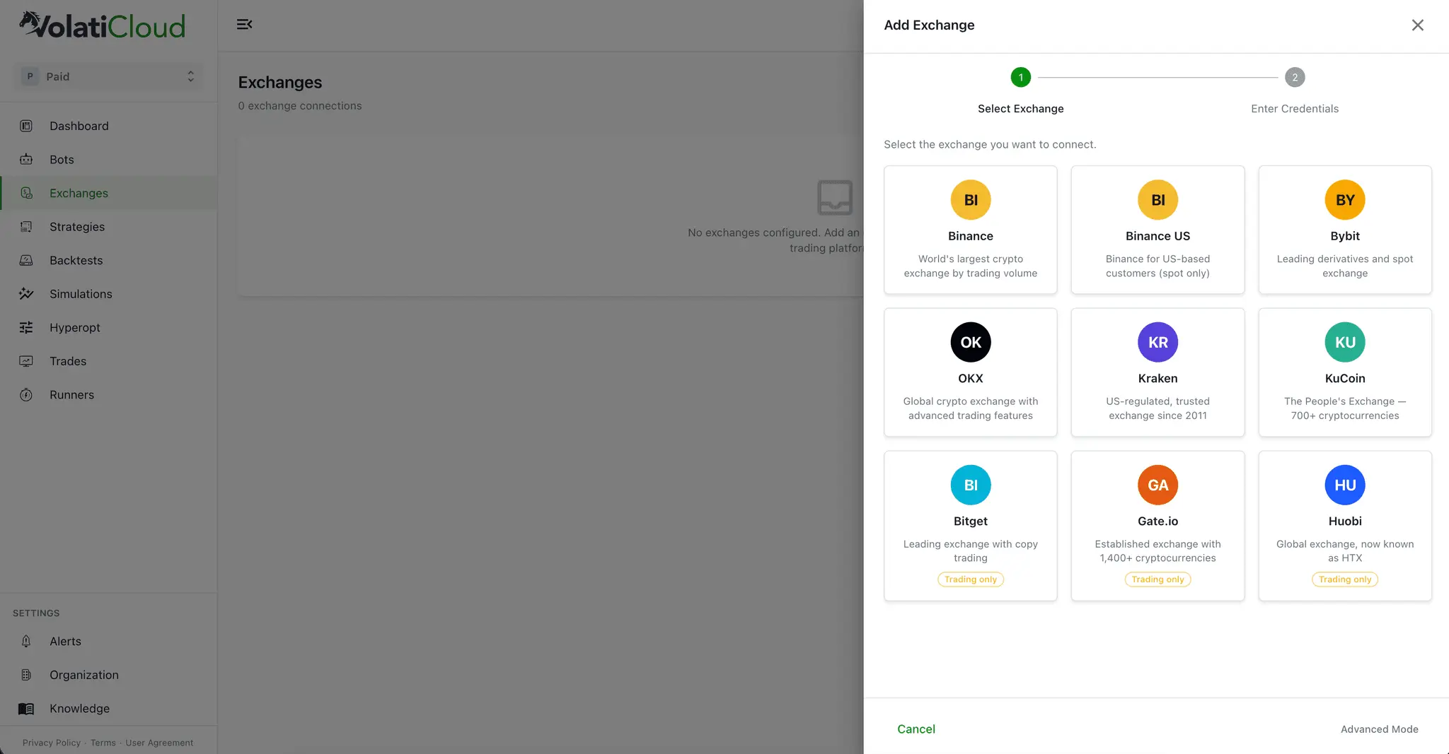 Screenshot 1 of VolatiCloud