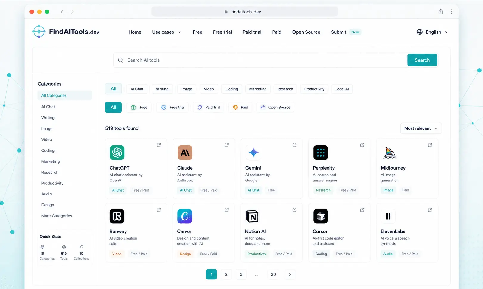 Screenshot 2 of FindAITools.dev