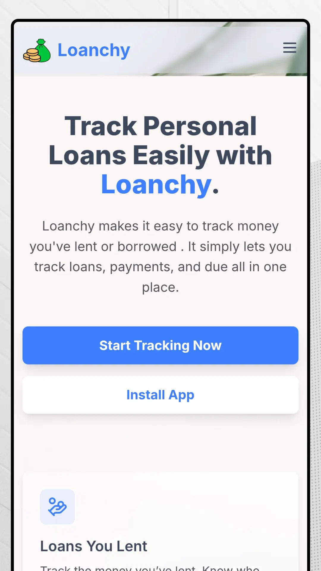Screenshot 1 of Loanchy - Personal Loan, Debt & Payment 