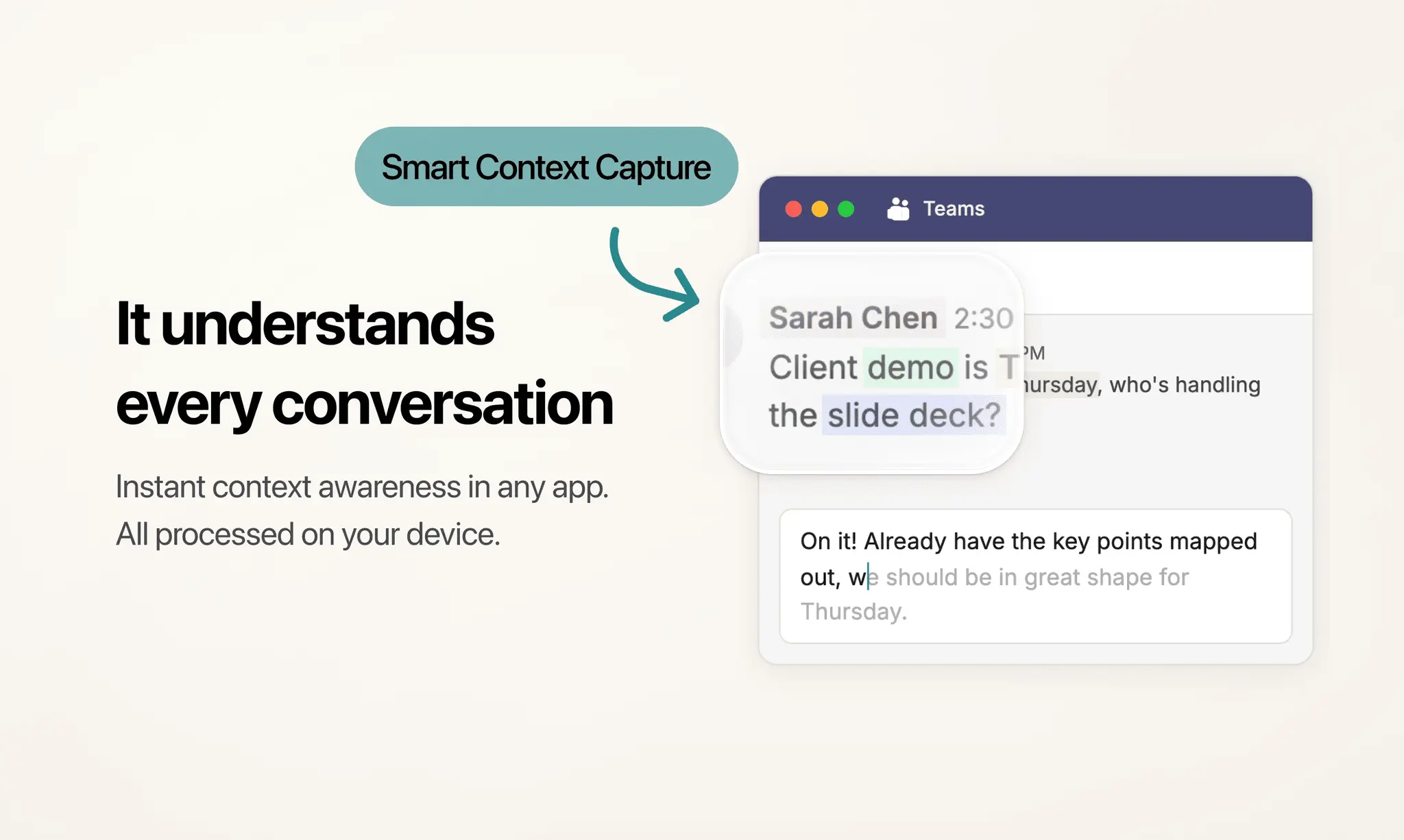 Screenshot 3 of Typeahead — AI autocomplete everywhere