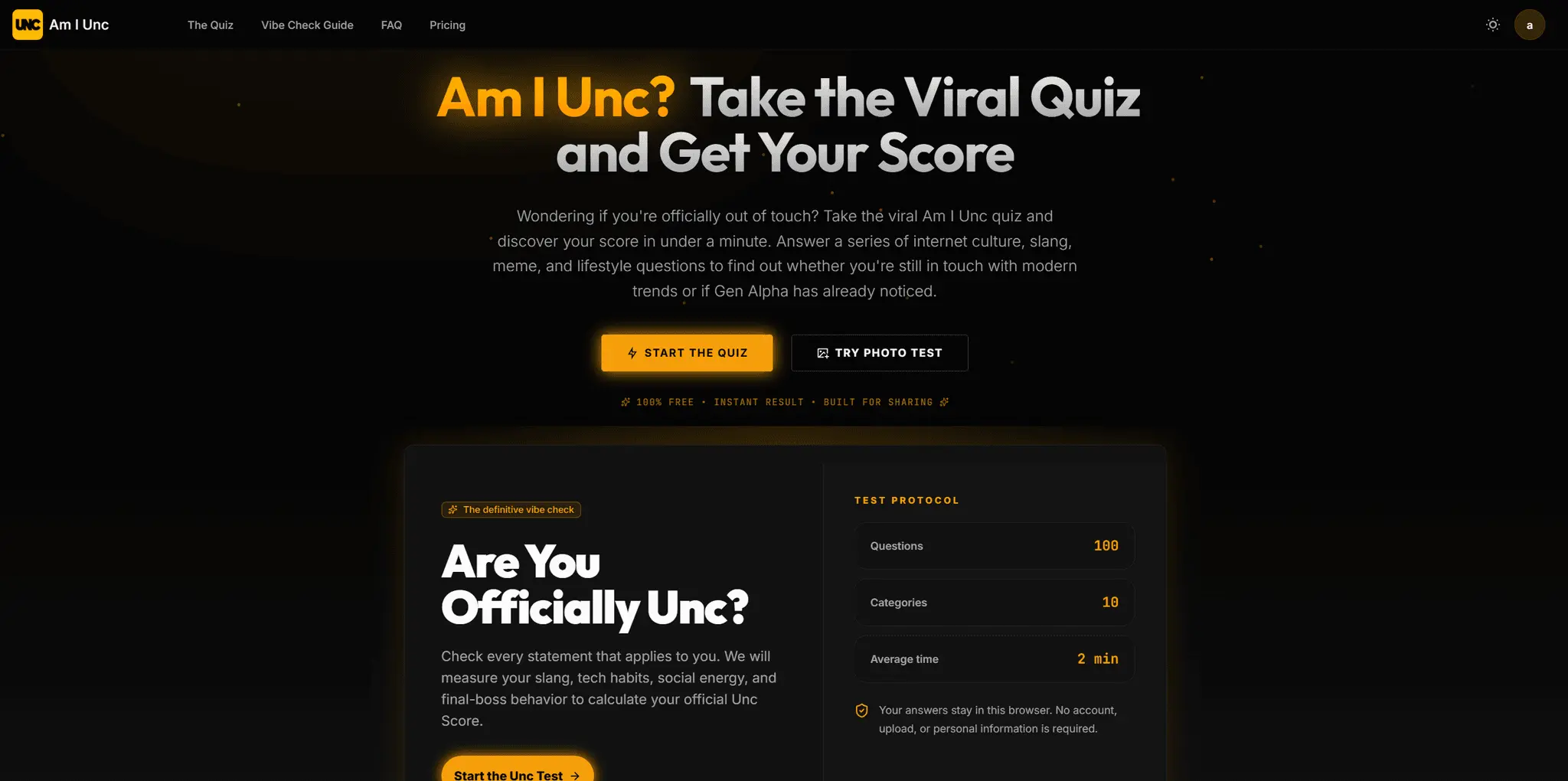 Screenshot 1 of Am I Unc