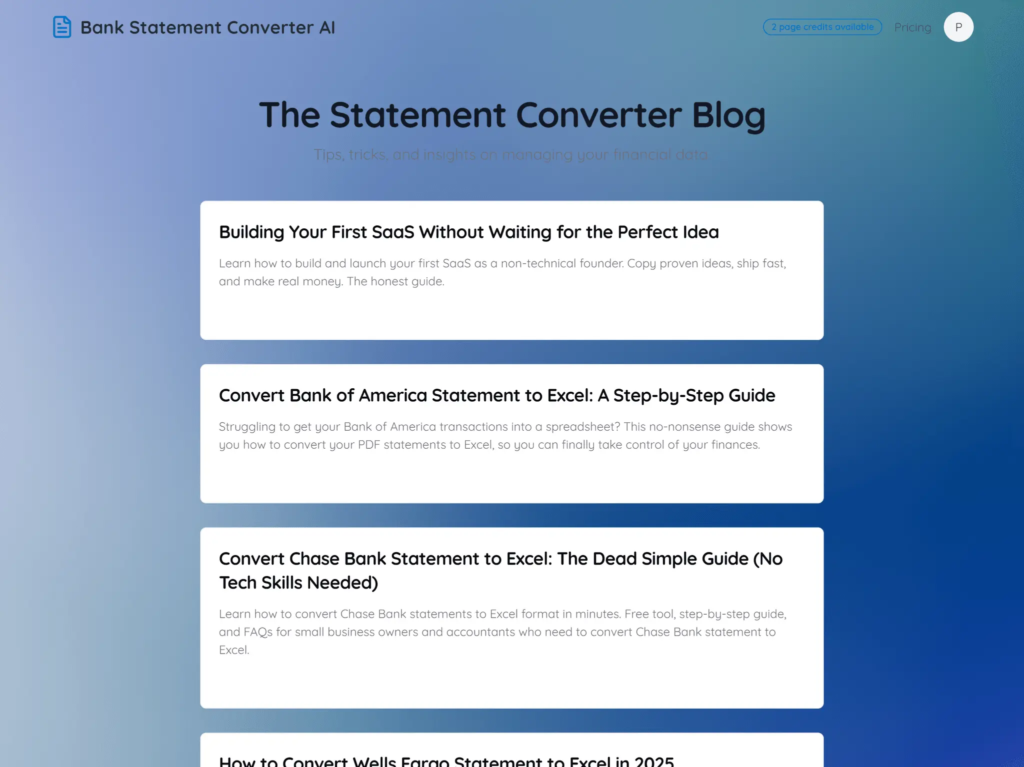 Screenshot 3 of Bank Statement Converter