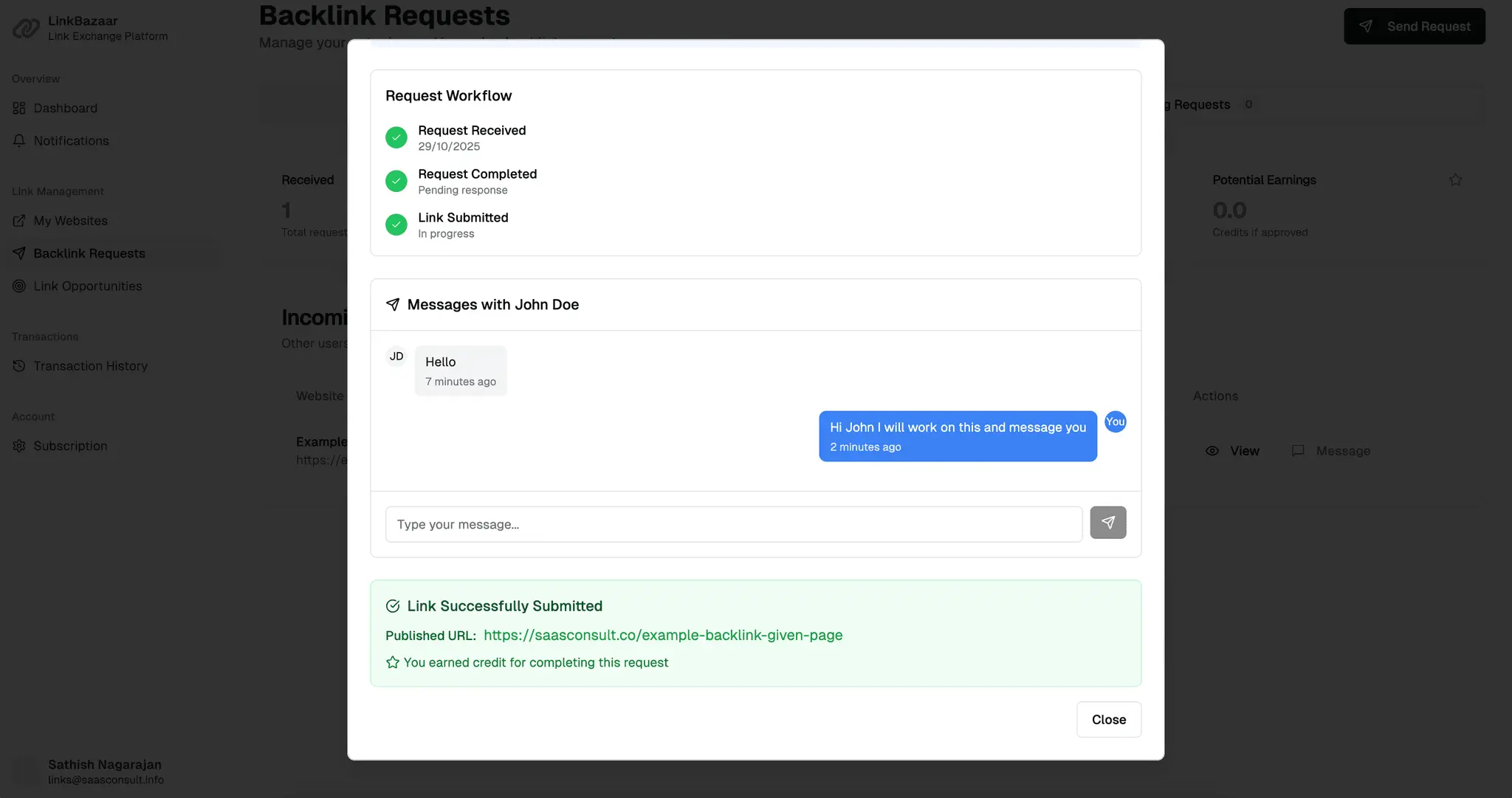 Screenshot 2 of LinkBazaar