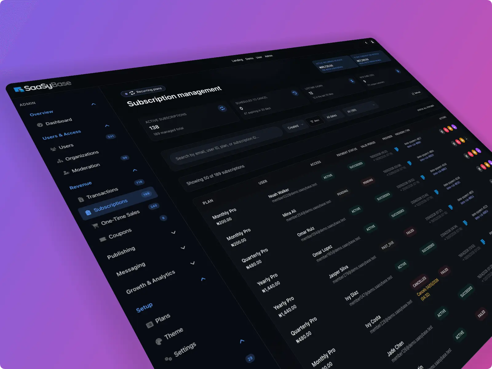 Screenshot 3 of Saasybase Next.js SaaS Boilerplate