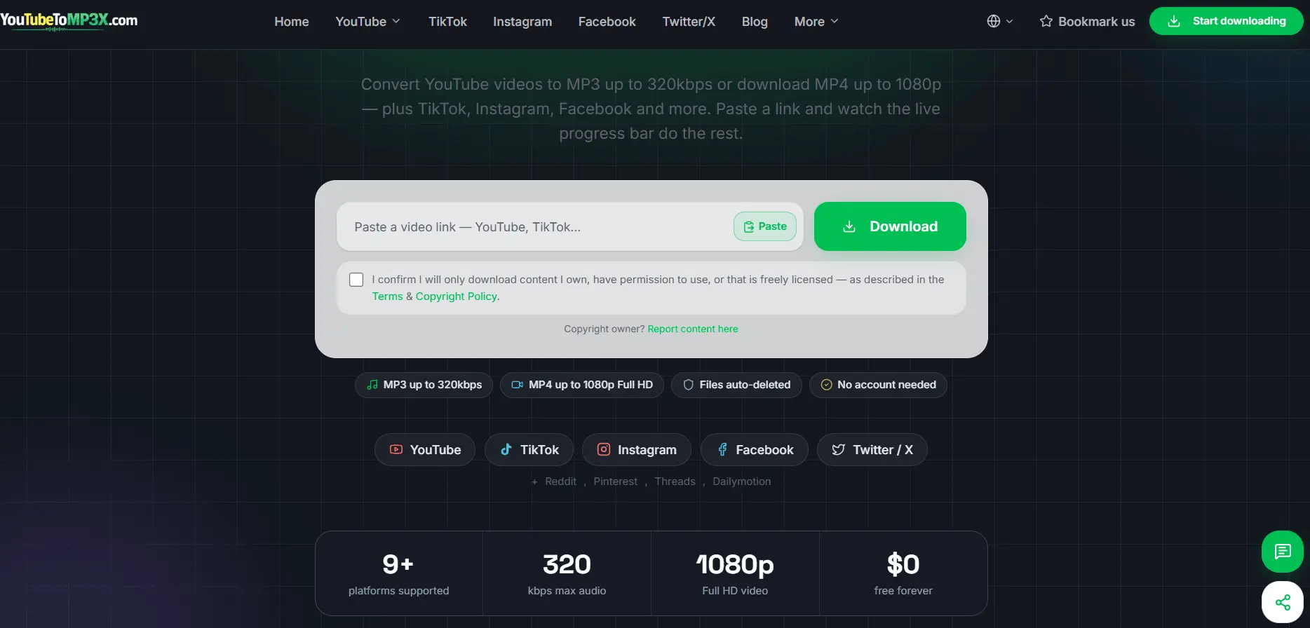 Screenshot 1 of YouTubeToMP3X