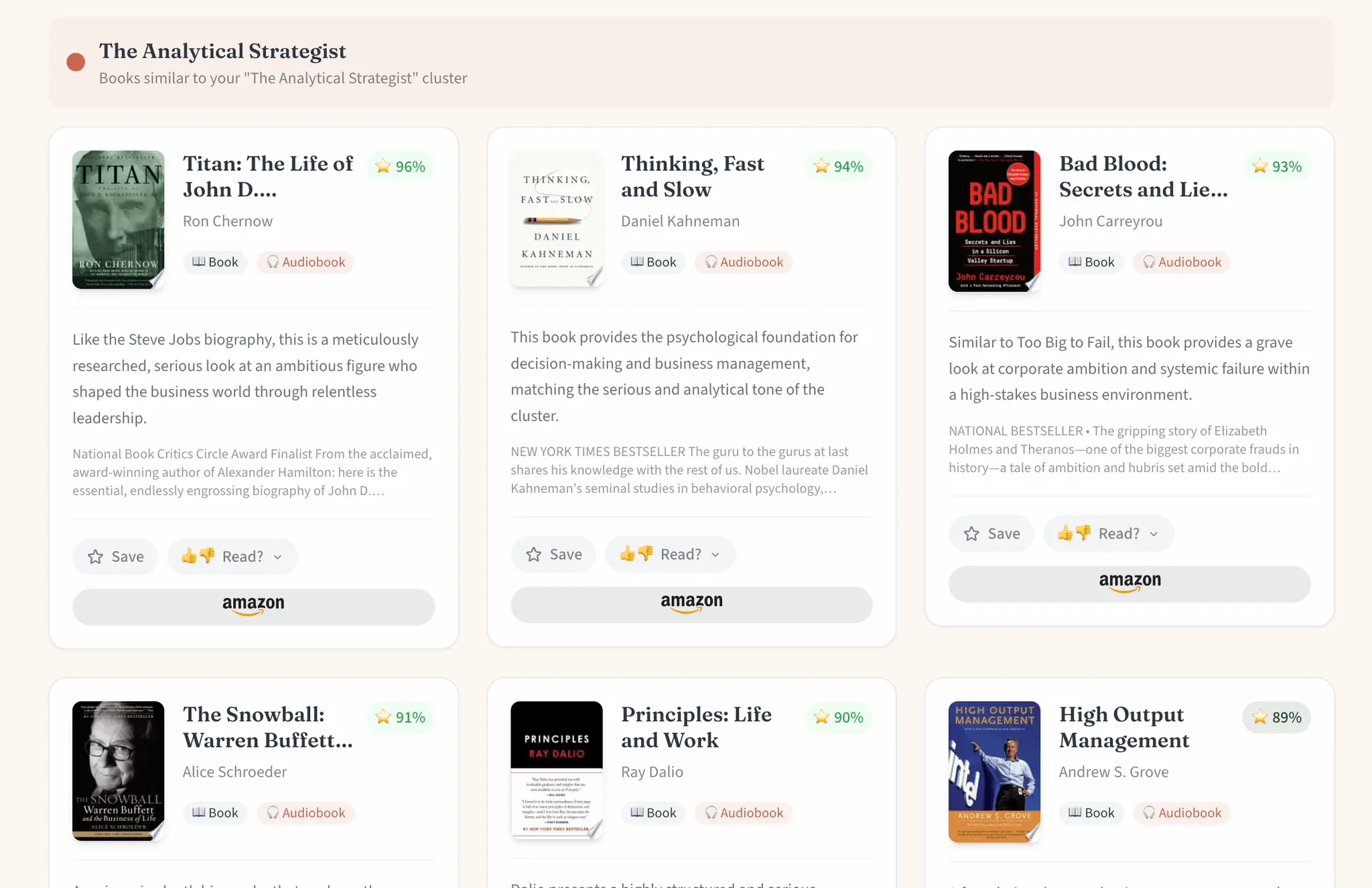Screenshot 6 of toomanybooks.ai