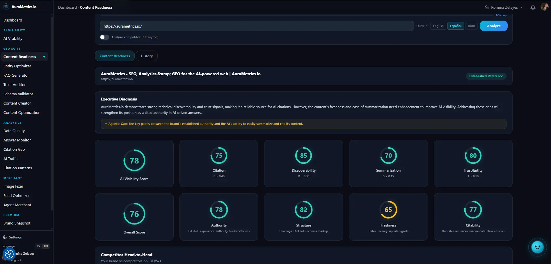 Screenshot 2 of AuraMetrics
