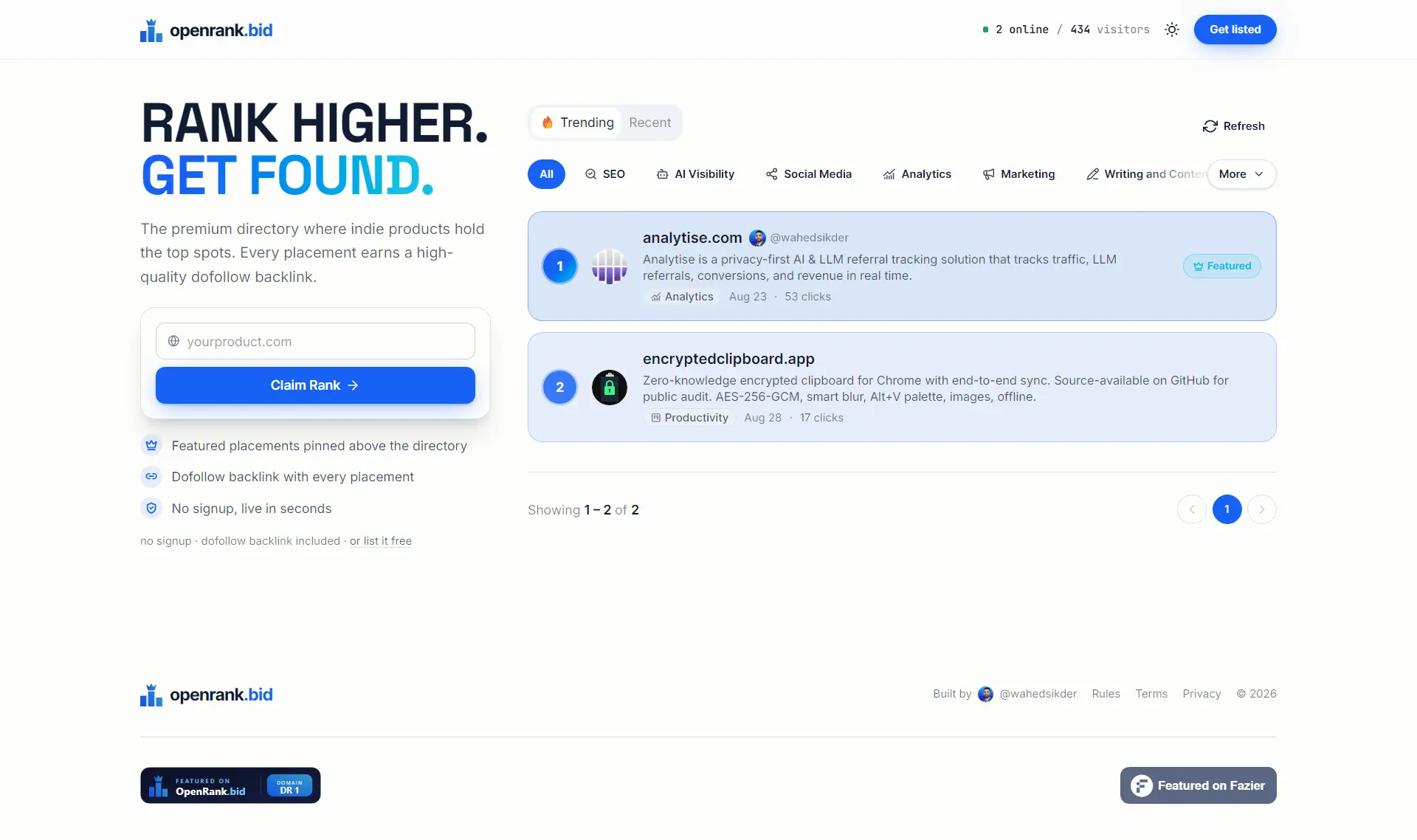 Screenshot 1 of OpenRank