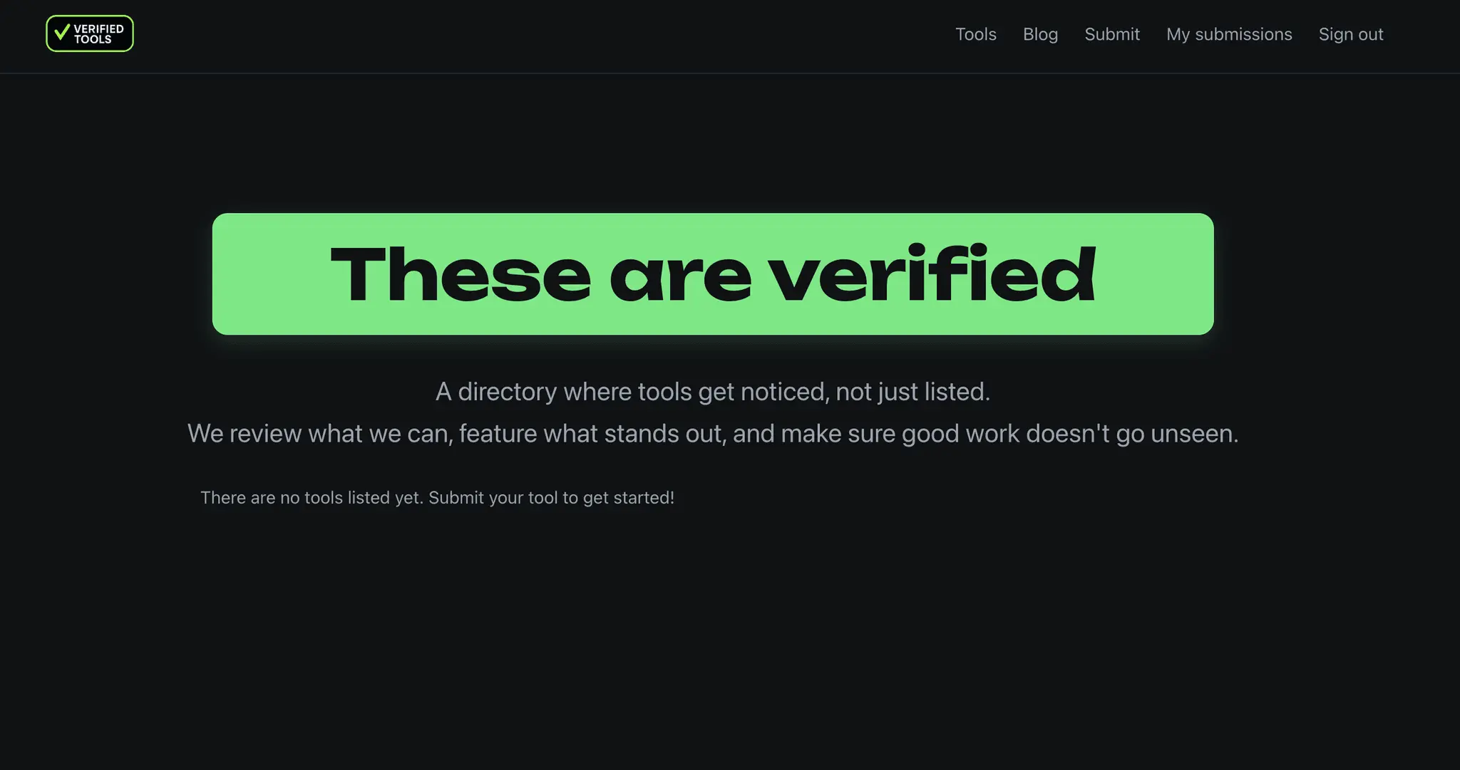 Screenshot 1 of Verified Tools