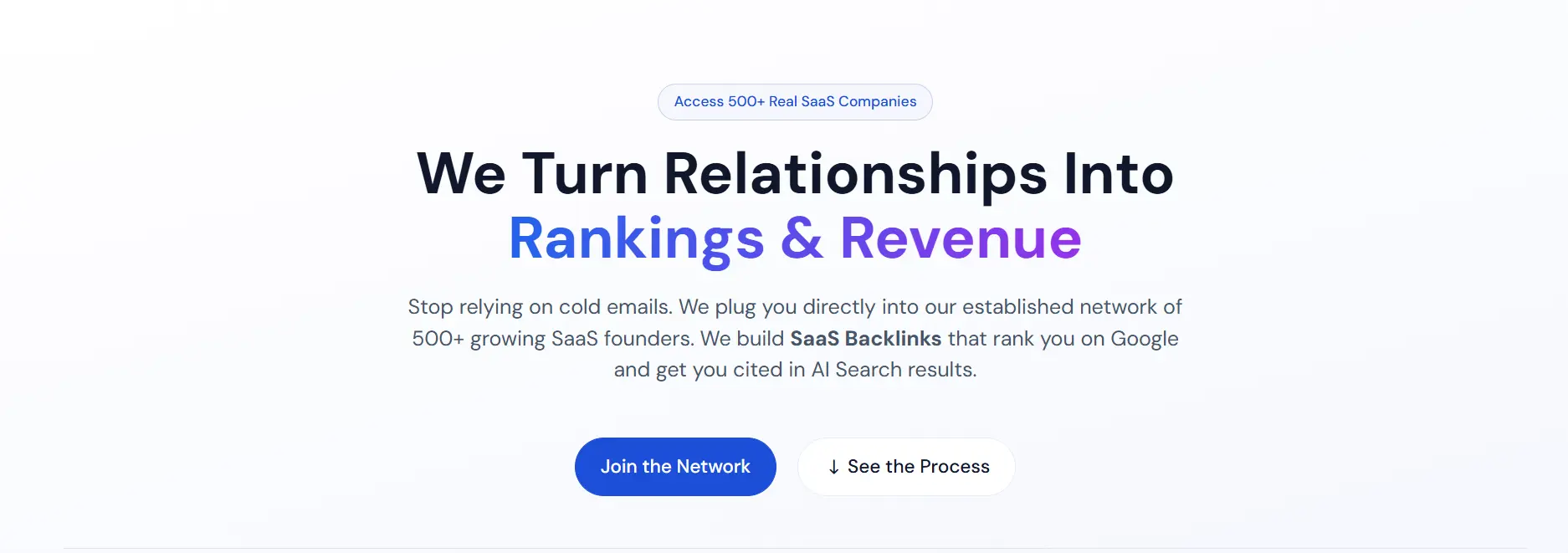 Screenshot 1 of SaaS Backlinks