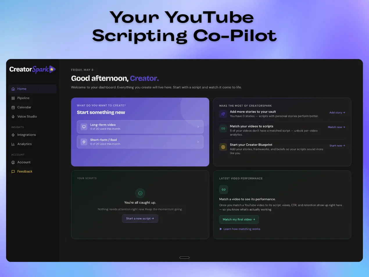 Screenshot 1 of CreatorSpark