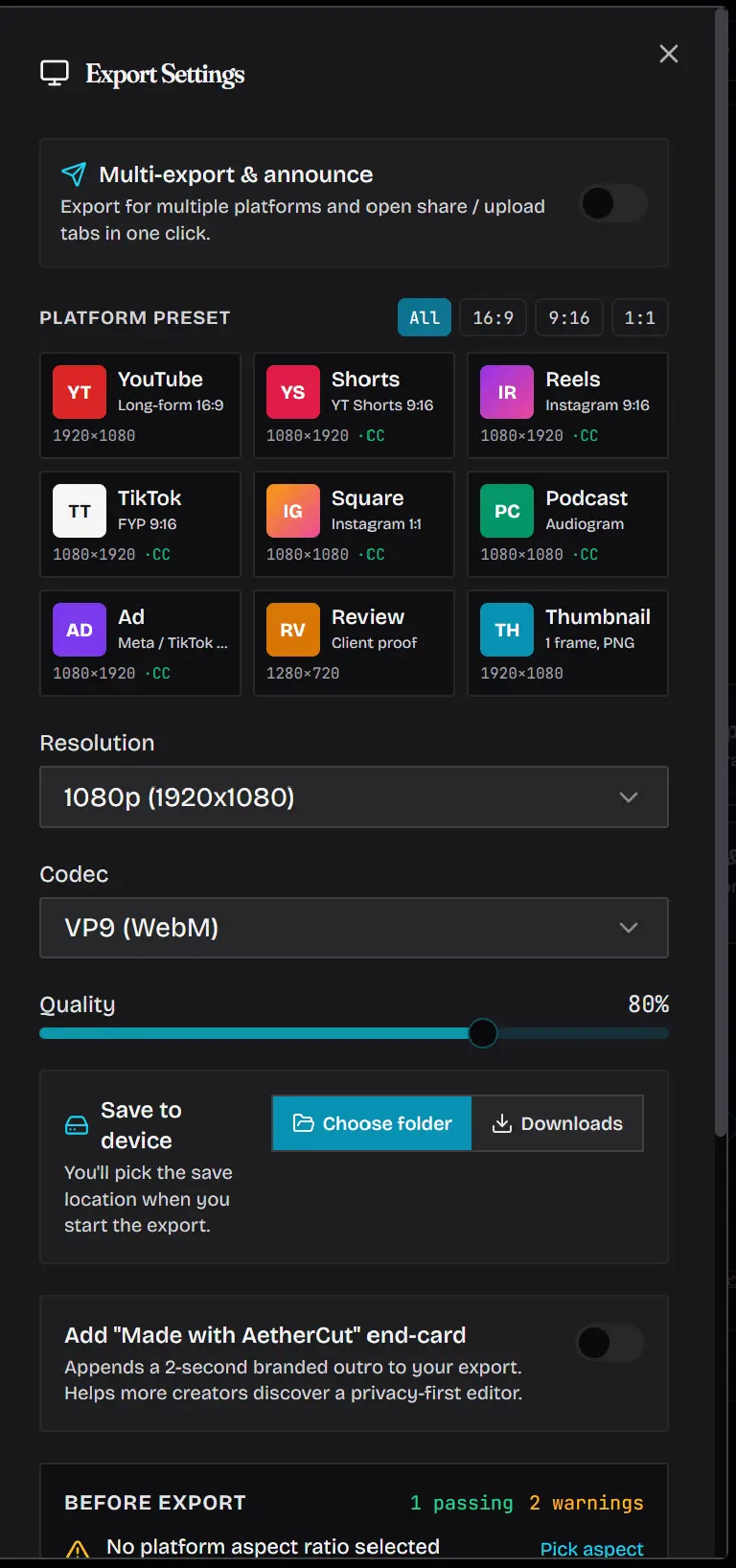 Screenshot 7 of AetherCut
