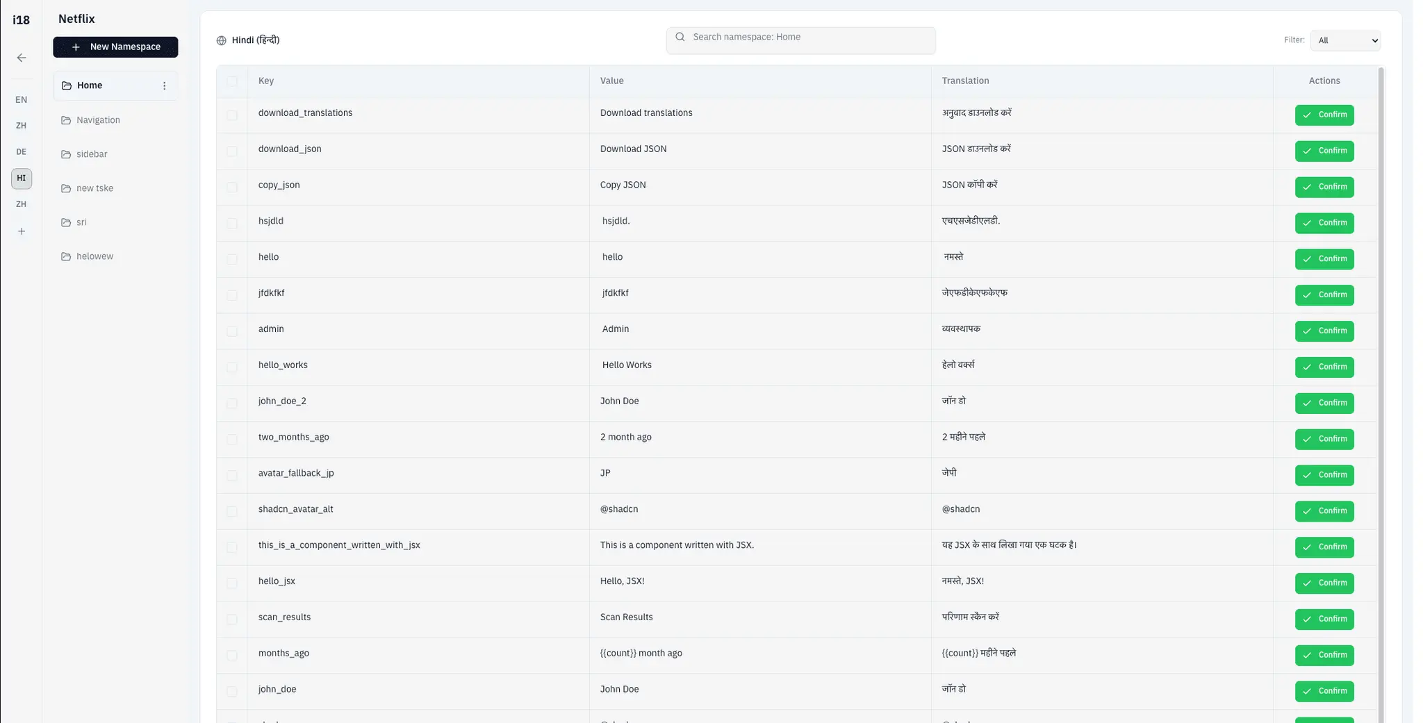 Screenshot 4 of i18.dev Localization Platform