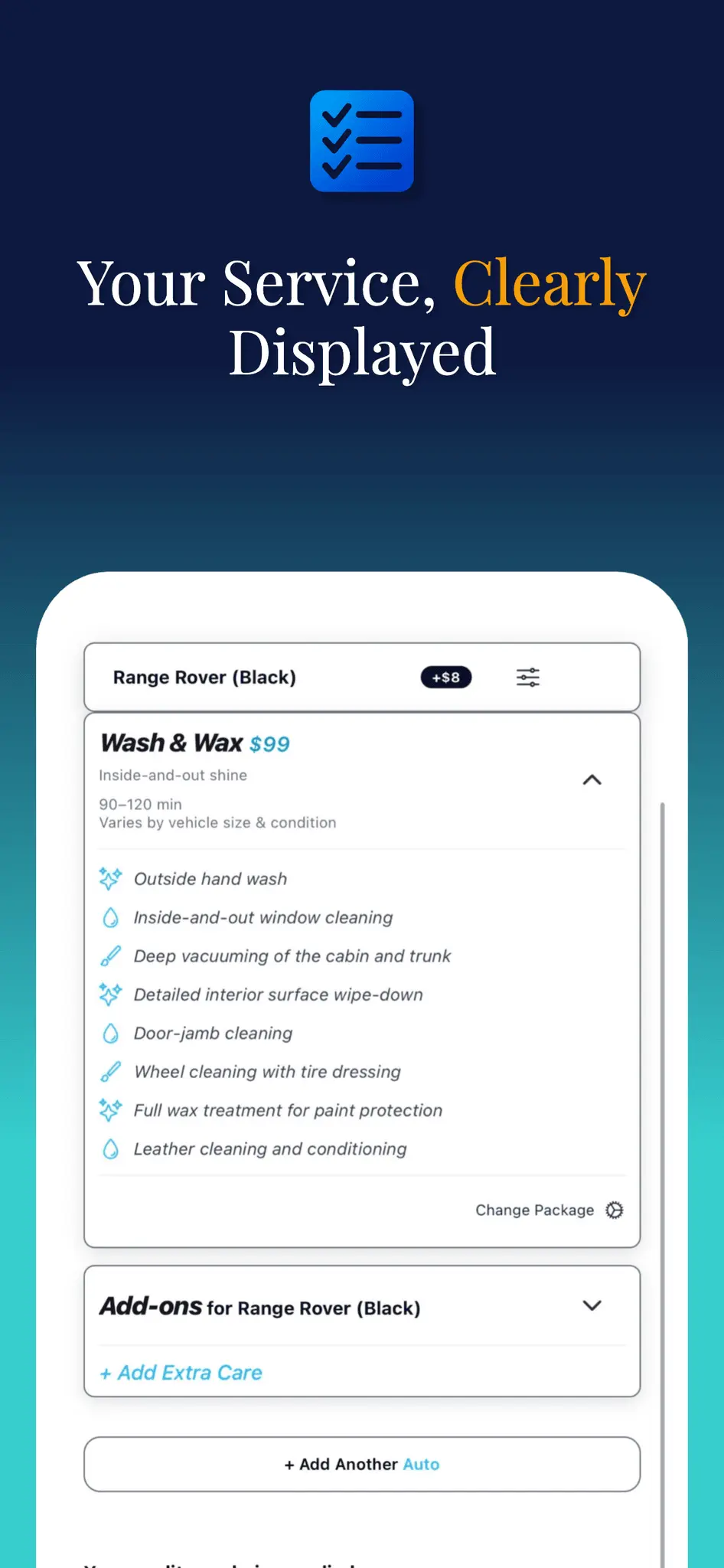 Screenshot 4 of Washr Mobile Detailing & Car Wash