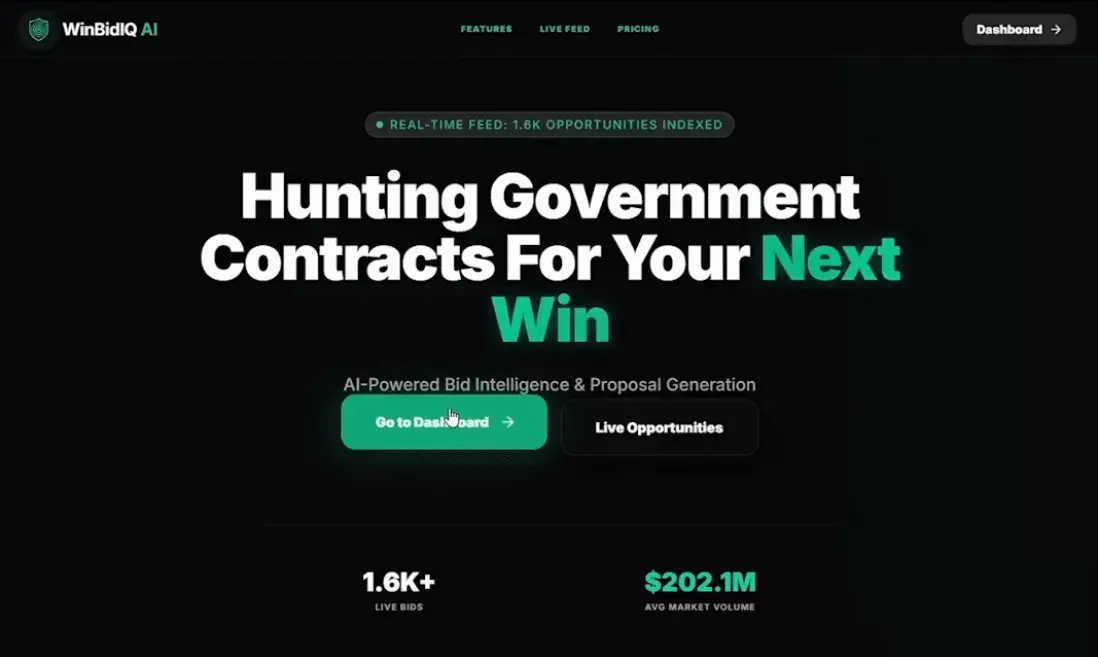 Screenshot 1 of WinBidIQ