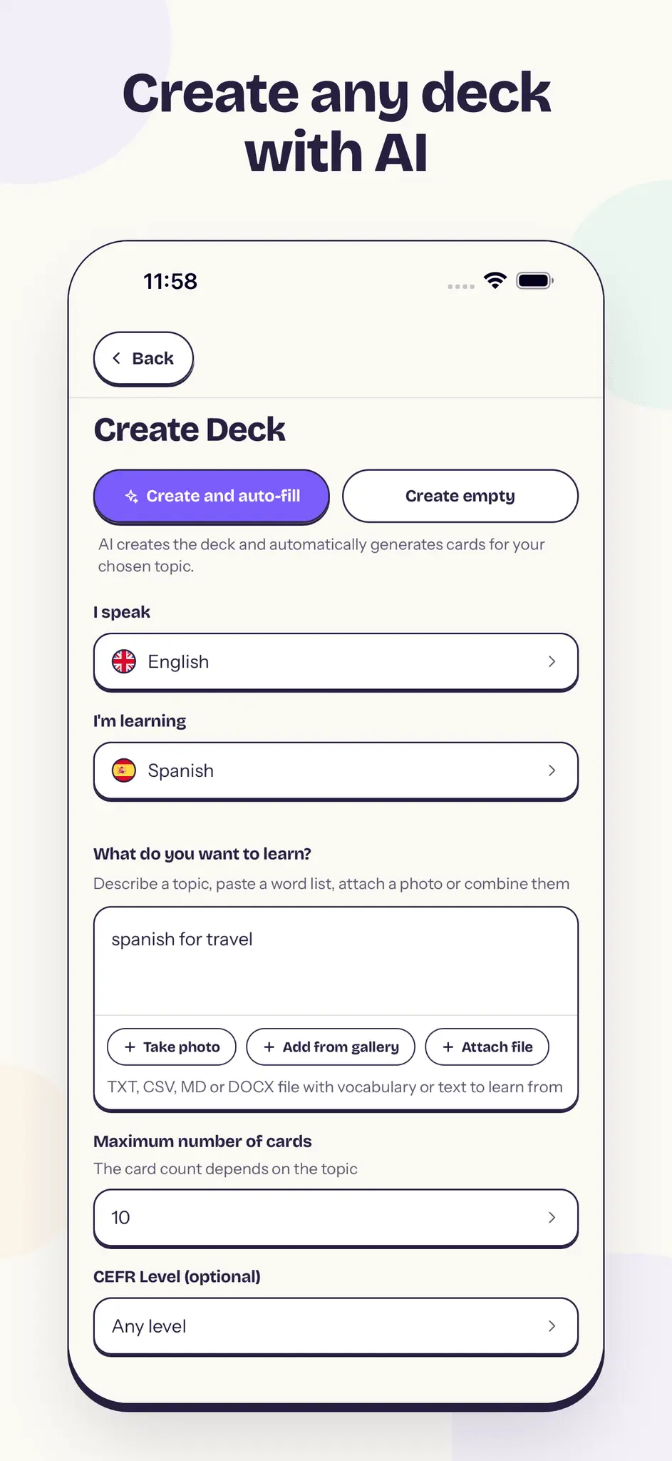 Screenshot 6 of Vocards
