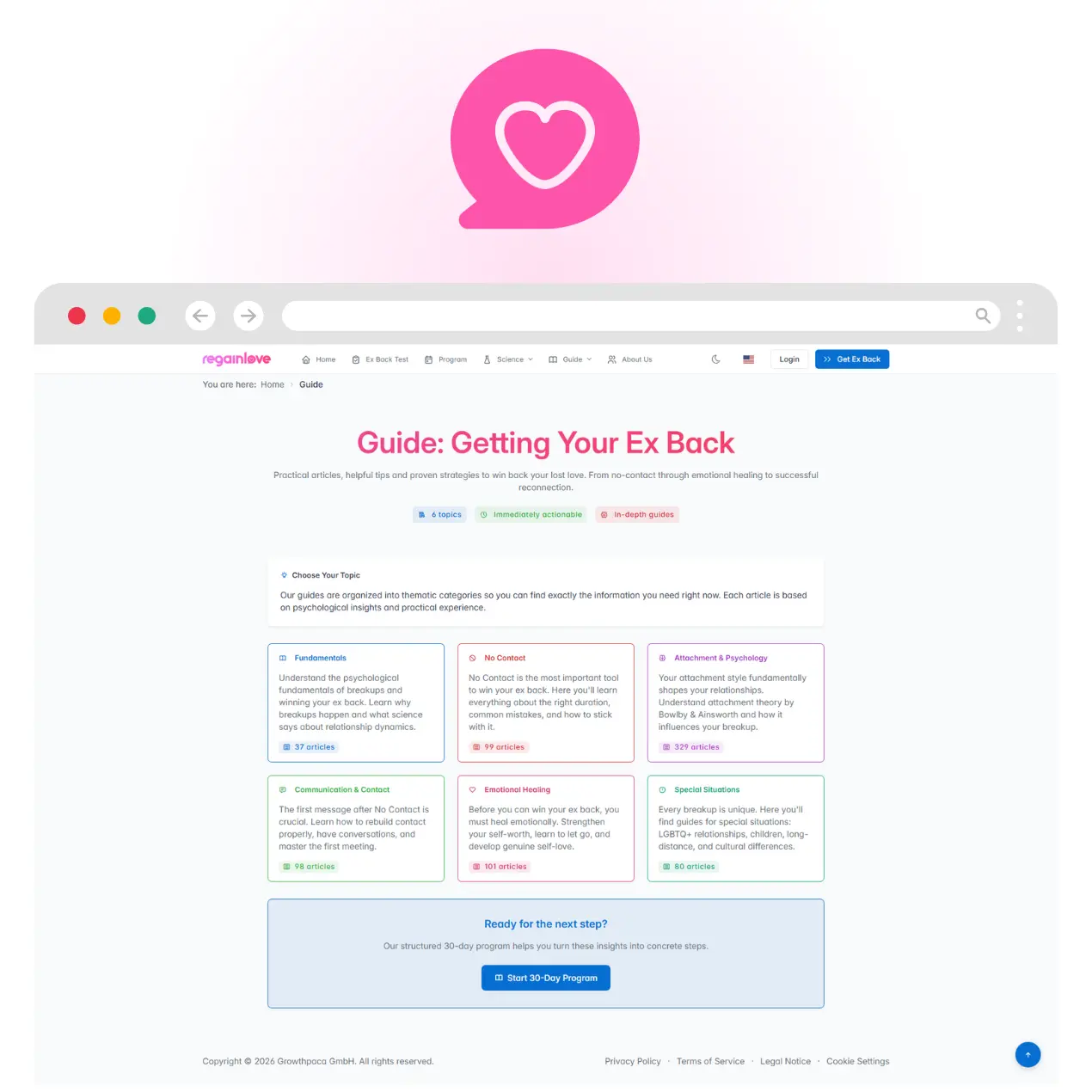 Screenshot 4 of RegainLove.com