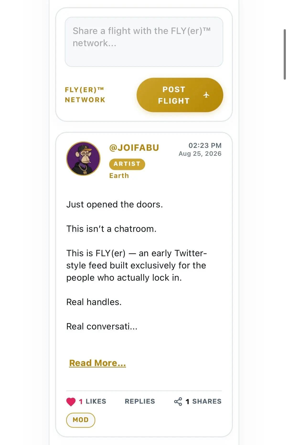 Screenshot 3 of FLY(ER)™ - The Celebrity Social Network