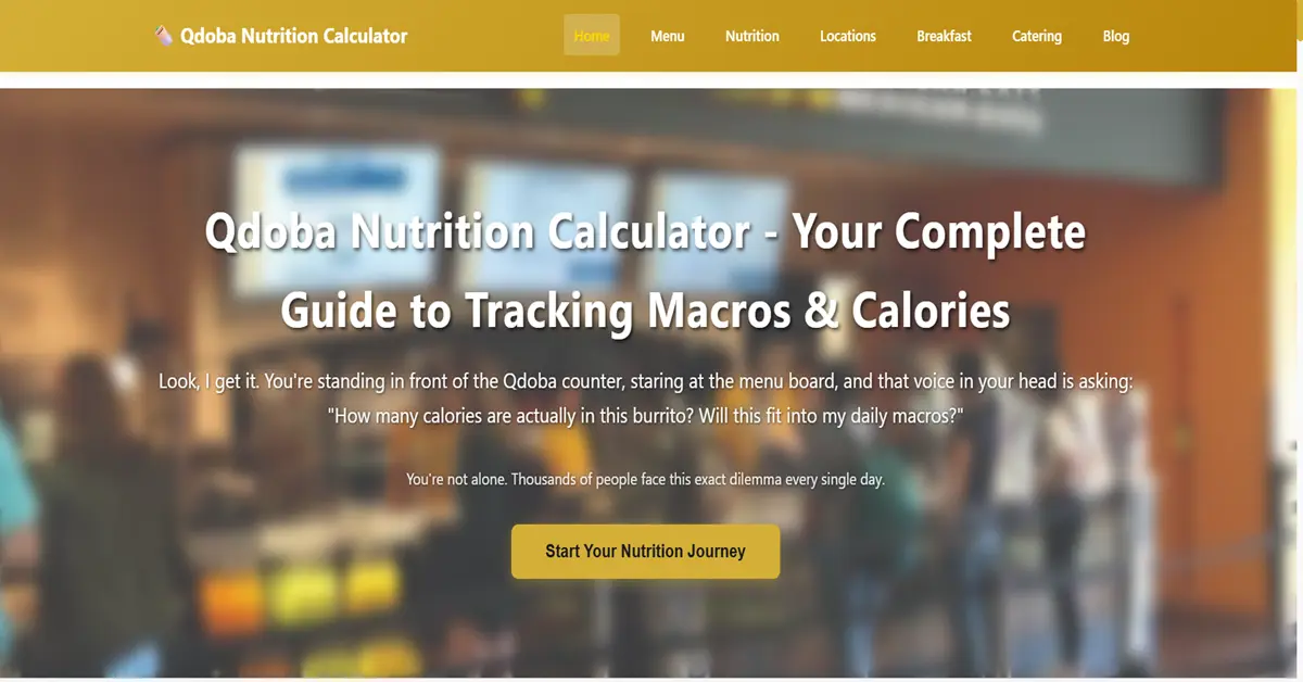 Screenshot 1 of Qdoba Nutrition Calculator 2026