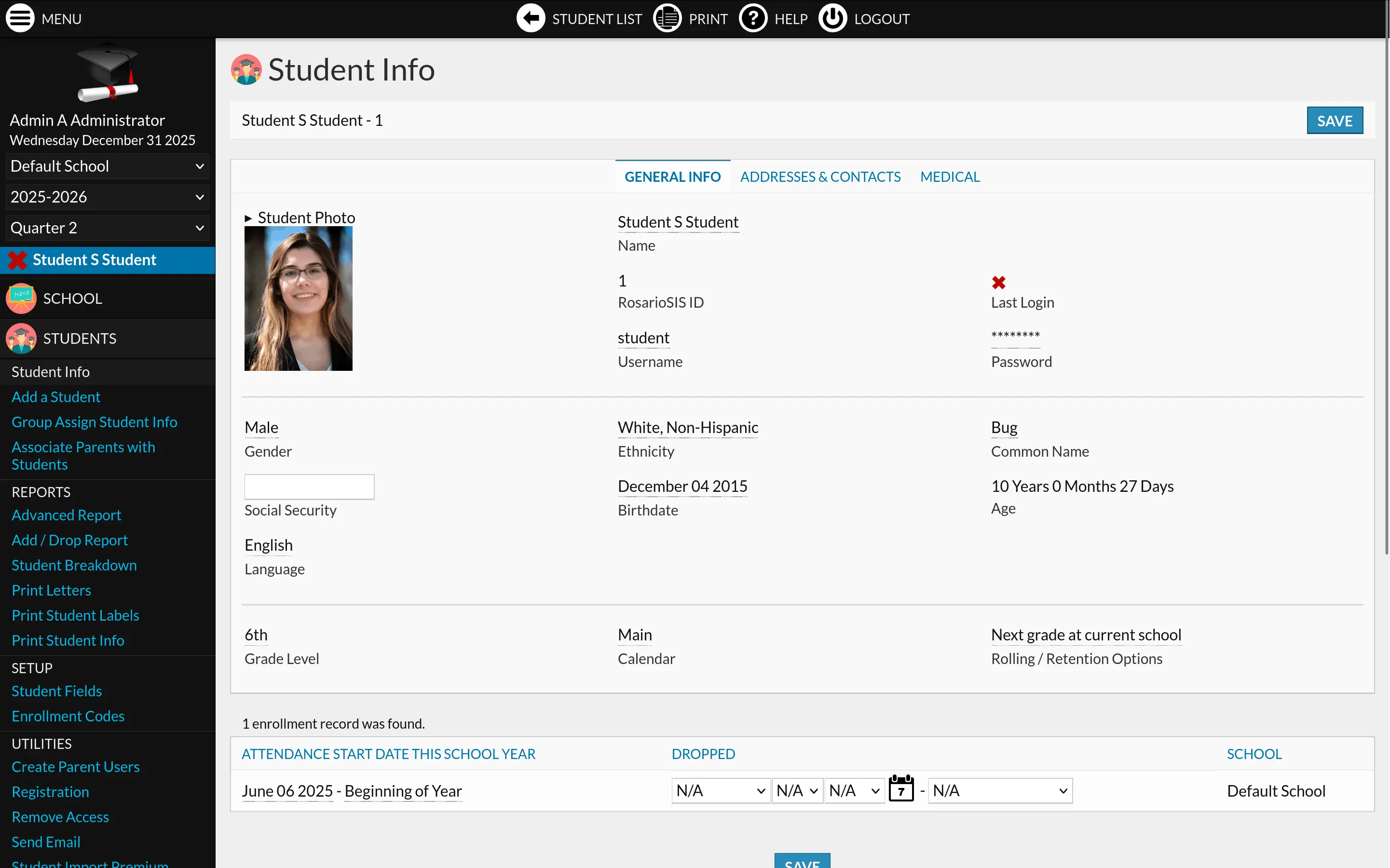 Screenshot 3 of RosarioSIS