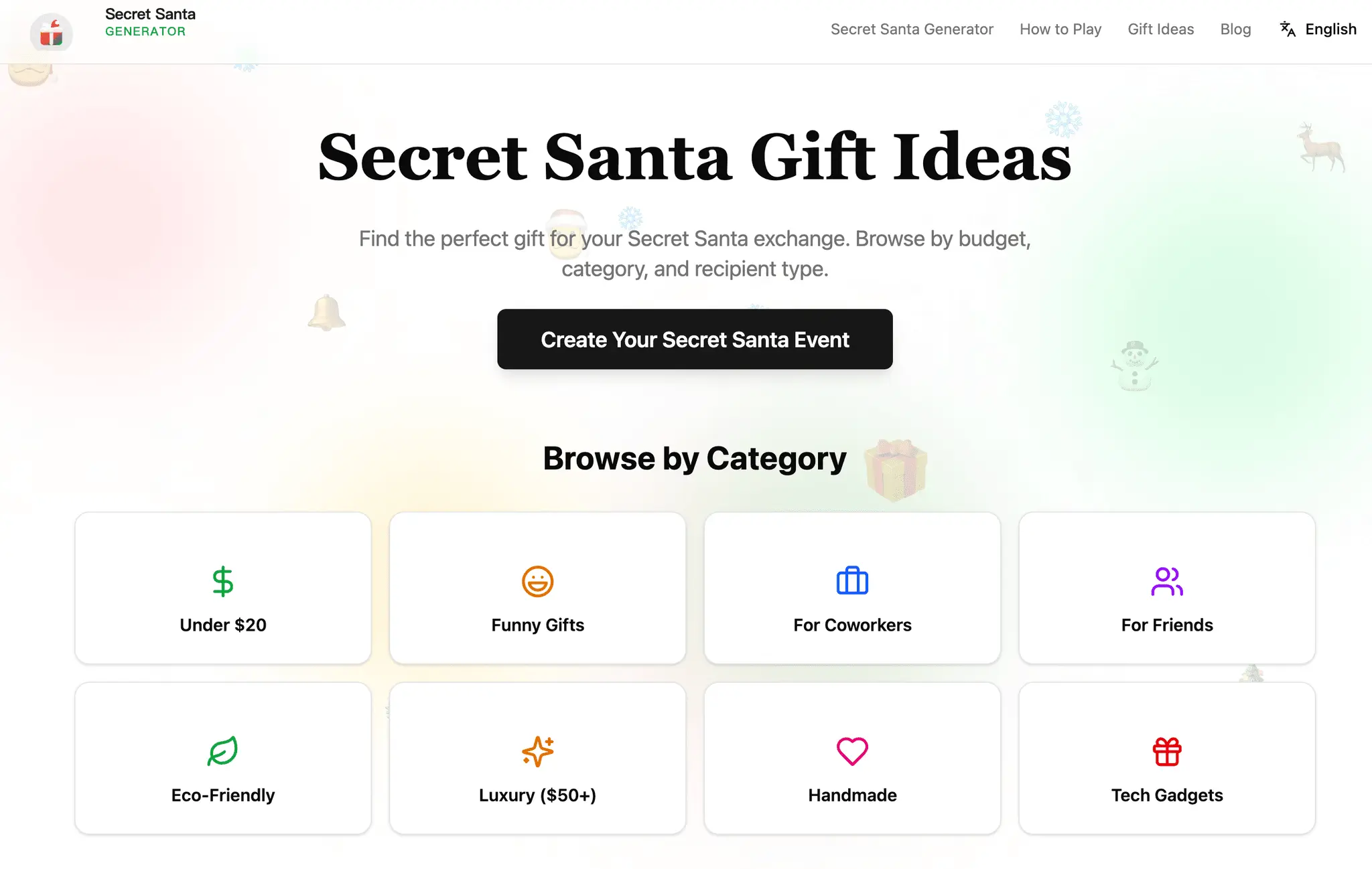 Screenshot 2 of Secret Santa generator noemail nosignup