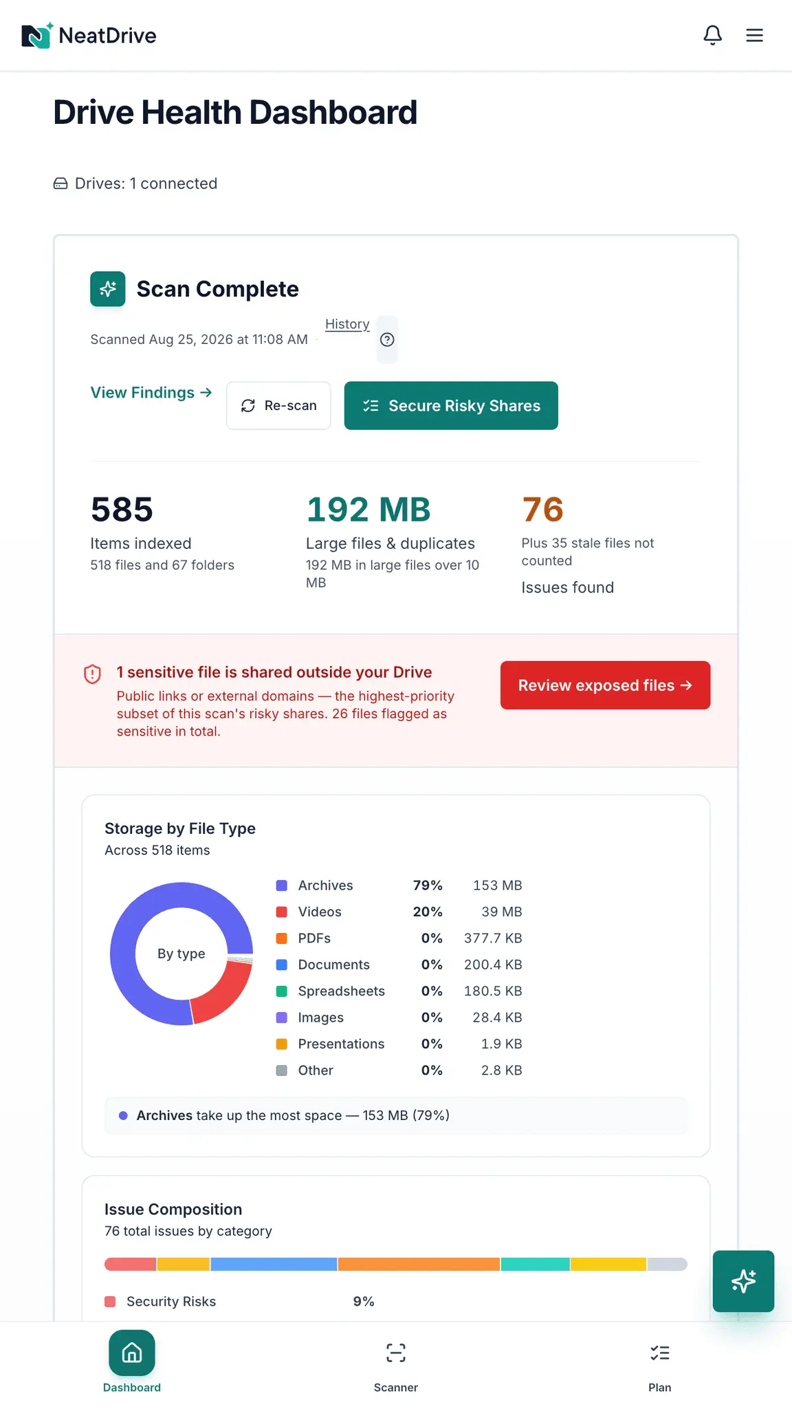 Screenshot 1 of NeatDrive