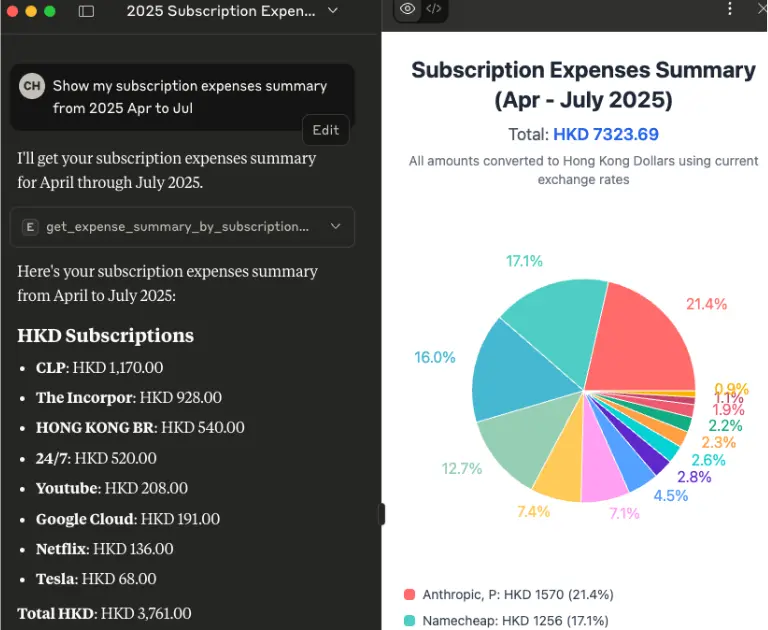 Screenshot 2 of ExpenseLM