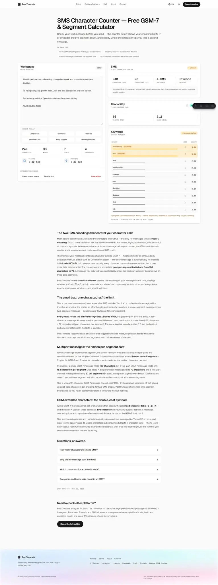 Screenshot 2 of PostTruncate
