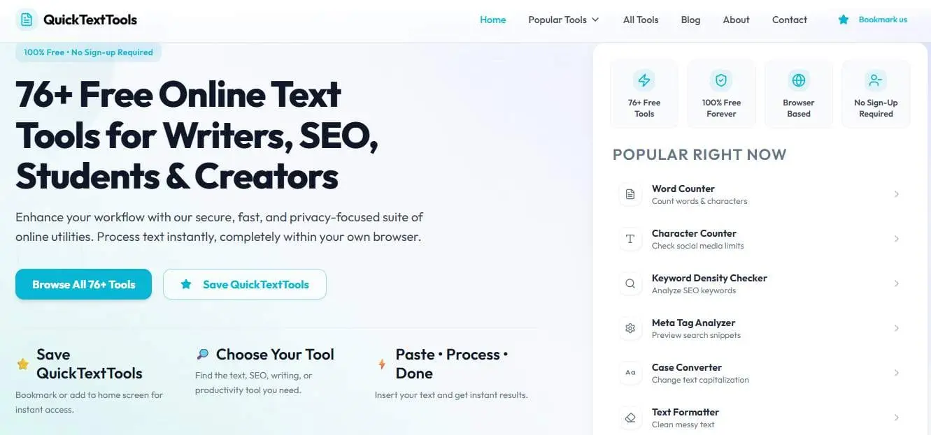 Screenshot 1 of QuickTextTools
