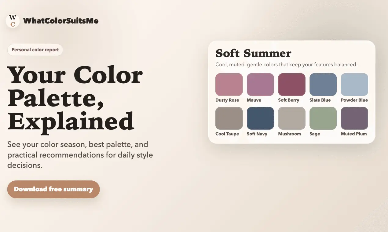 Screenshot 2 of WhatColorSuitsMe