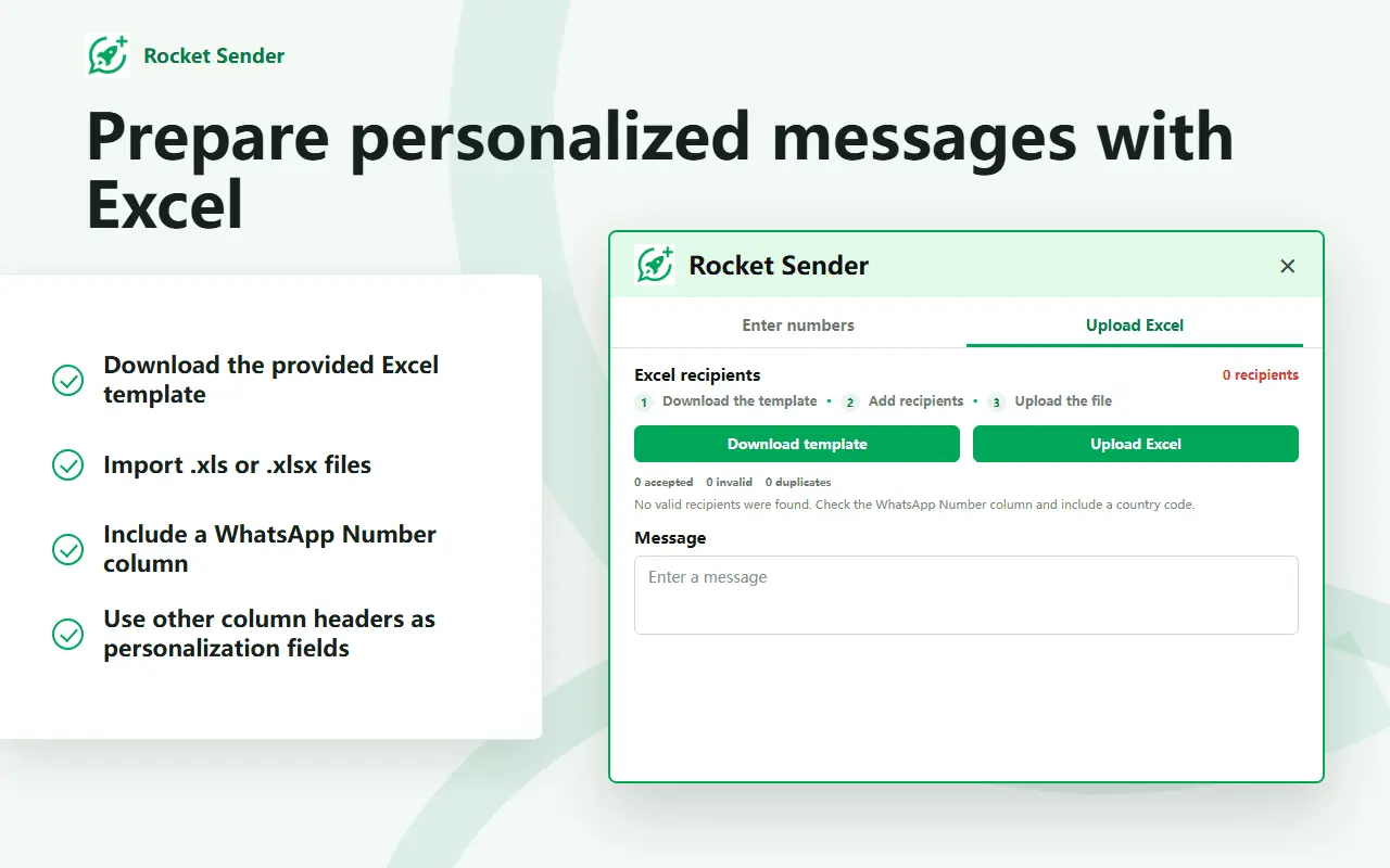 Screenshot 2 of Rocket Sender for WA Web