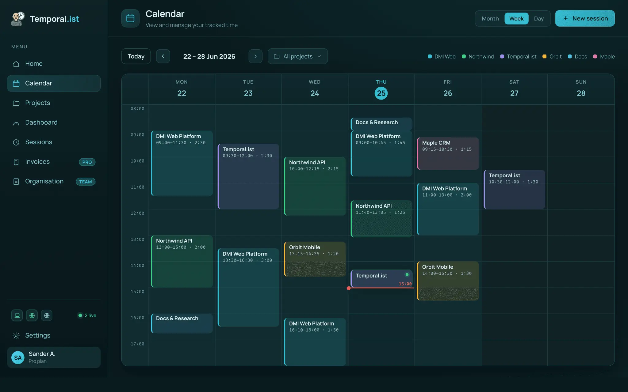 Screenshot 3 of Temporal.ist
