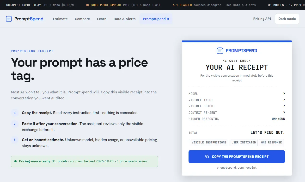 Screenshot 4 of PromptSpend