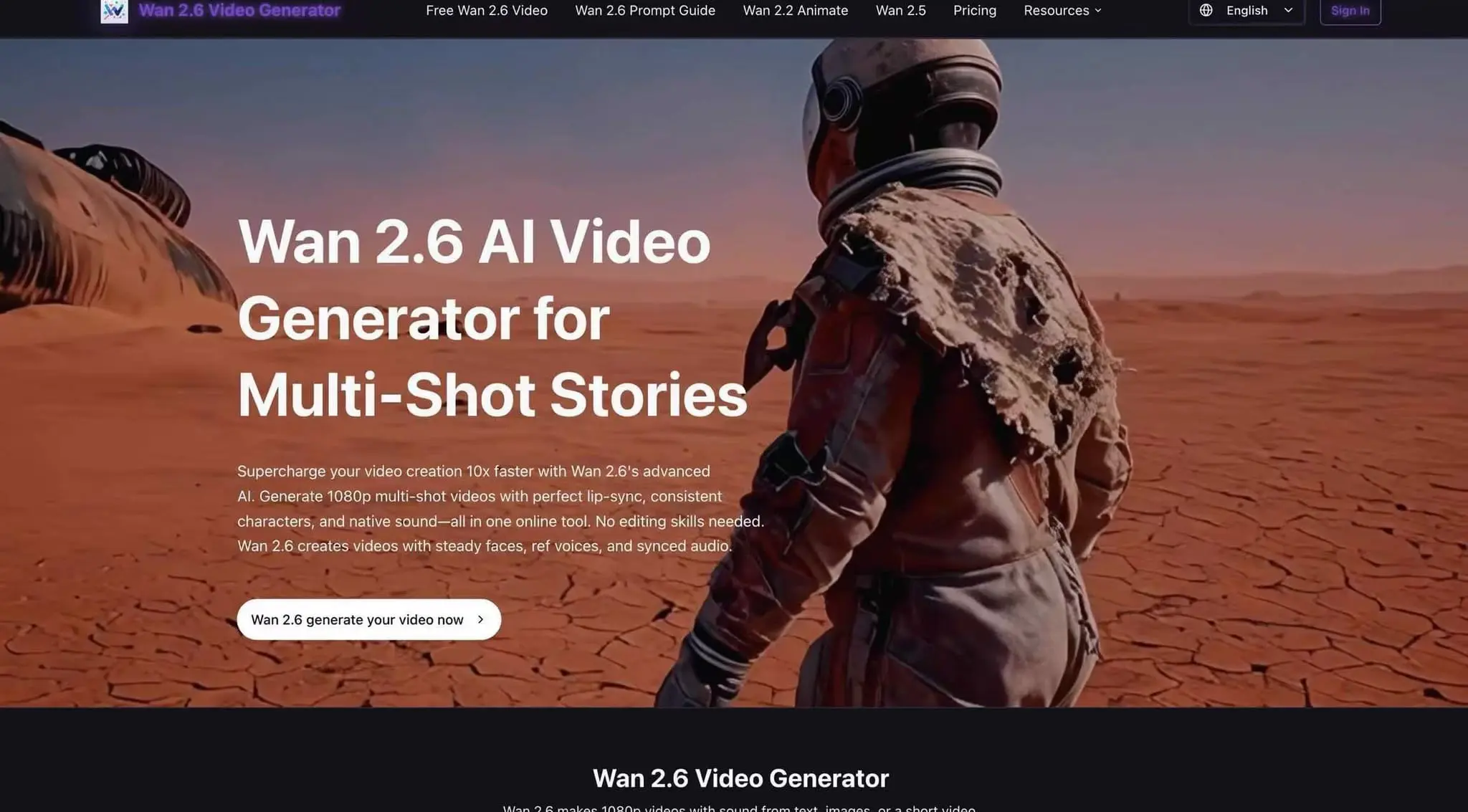 Screenshot 1 of Wan 2.6