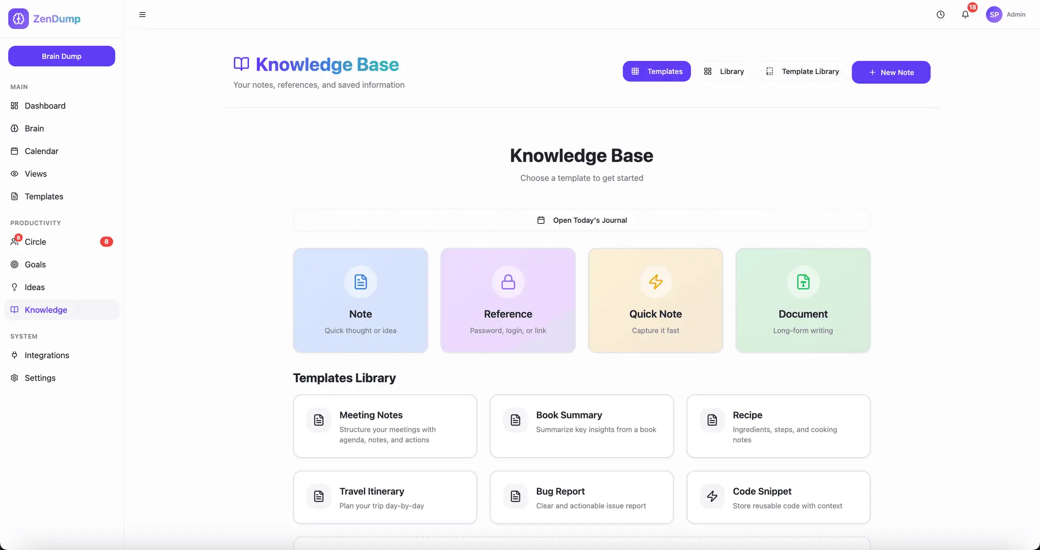 Screenshot 4 of ZenDump - Your AI-Powered Second Brain