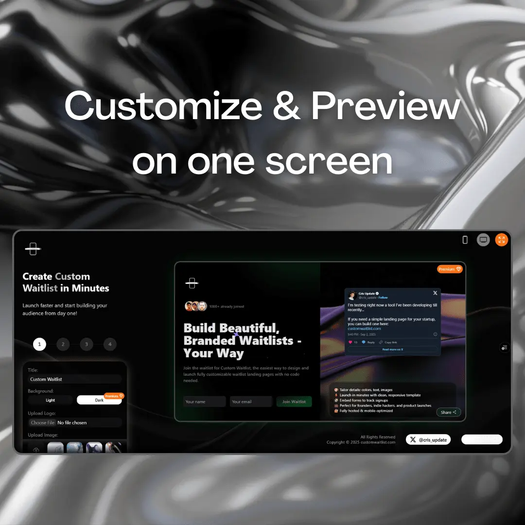 Screenshot 7 of Custom Waitlist - Webpage Customizer