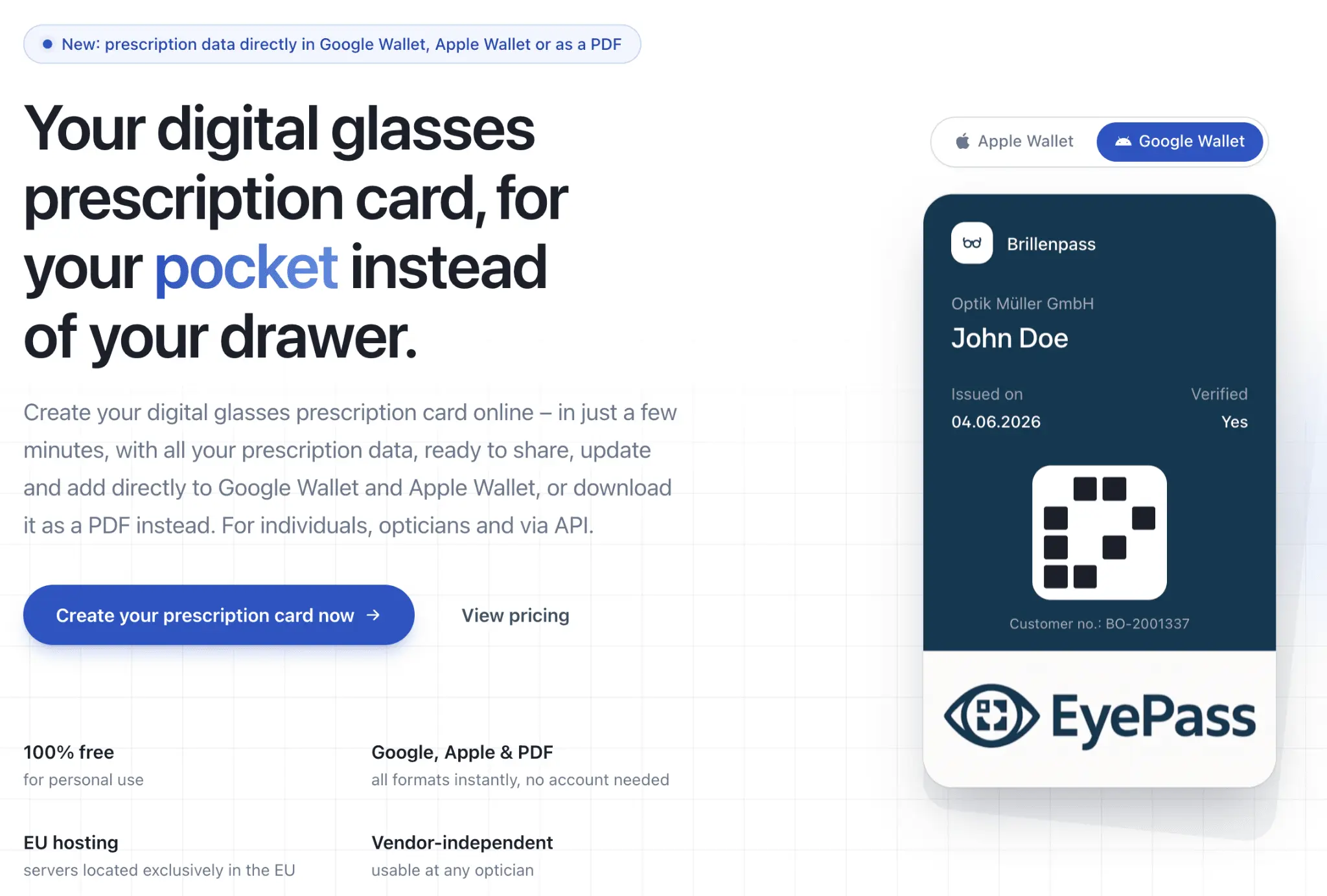 Screenshot 2 of Digitaler Brillenpass
