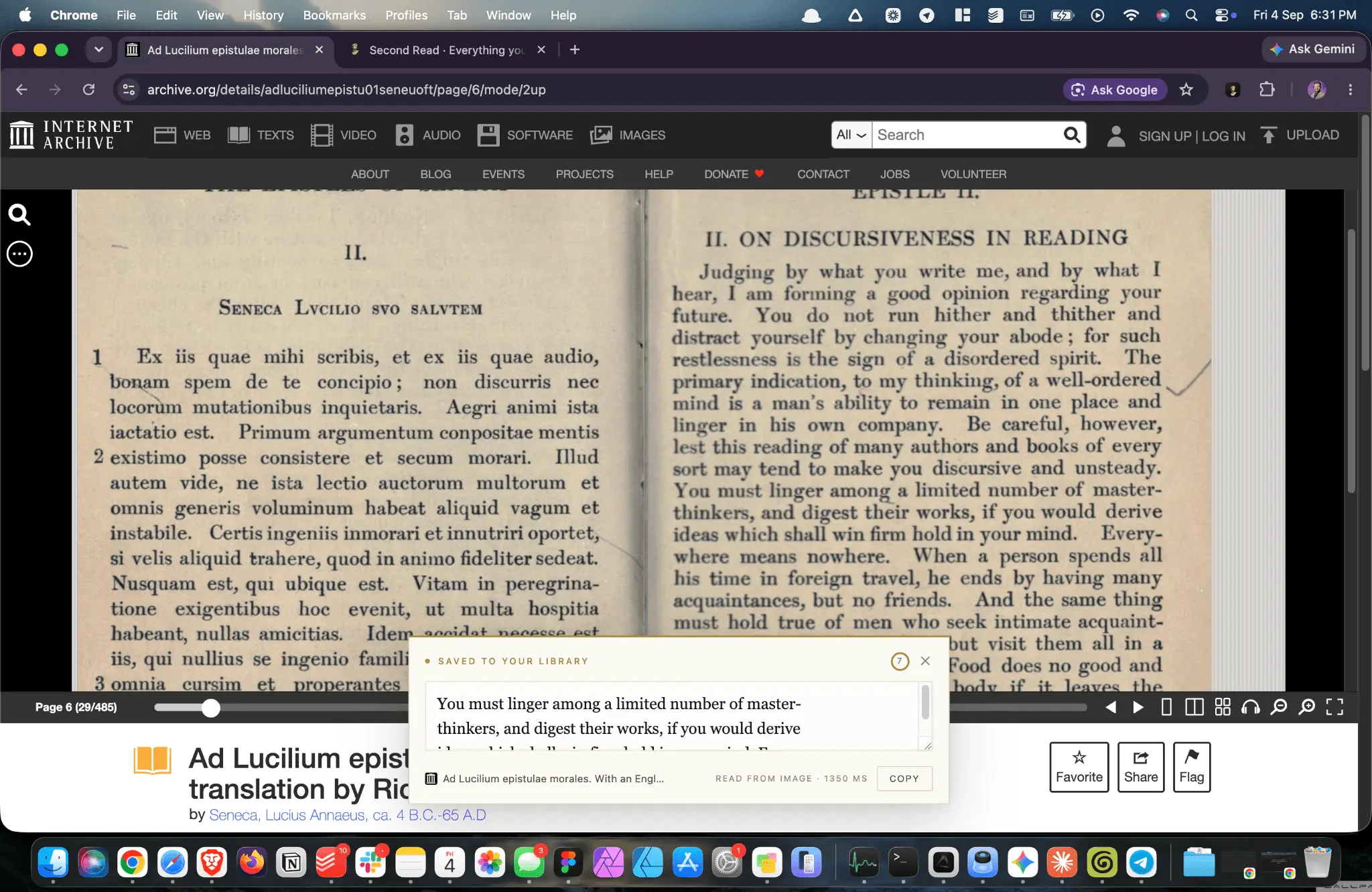 Screenshot 2 of Second Read