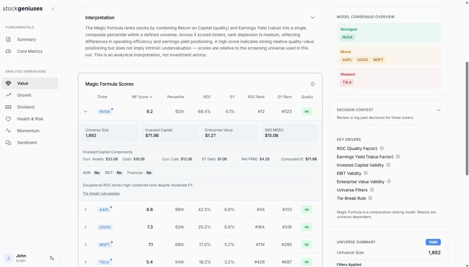 Screenshot 4 of StockGeniuses